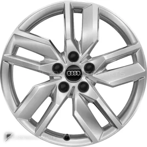 正品轮毂 Audi 5 Arm Turbine 边框 18 英寸车型 Q5 80A 颜色 Diamond Silver