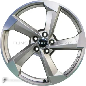 正品轮毂 Audi 5 Arm Turbine 边框 18 英寸车型 Q2 81A 颜色 Platinum with Diamond Cut