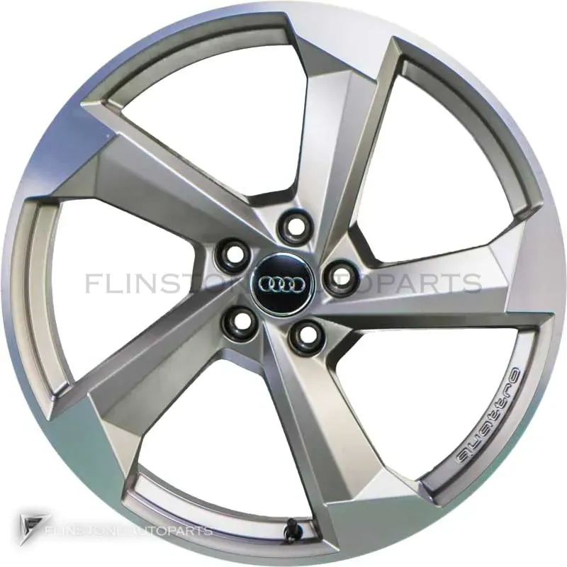 ล้อแท้นำเข้า Audi 5 Arm Turbine ขอบ 18 นิ้ว รุ่น Q2 81A สี Platinum with Diamond Cut