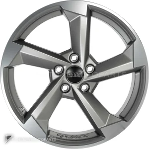 正品轮毂 Audi 5 Arm Turbine 边框 18 英寸车型 A3 8V 颜色 Platinum with Diamond Cut