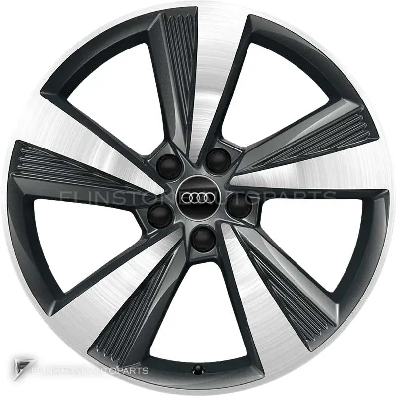 ล้อแท้ Audi 5 Arm Turbine ขอบ 19 นิ้ว รุ่น TT 4N สี Graphite Grey with Diamond Cut