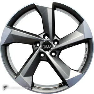 正品轮毂 Audi 5 Arm Turbine 边框 19 英寸车型 A6 4G 颜色 Platinum