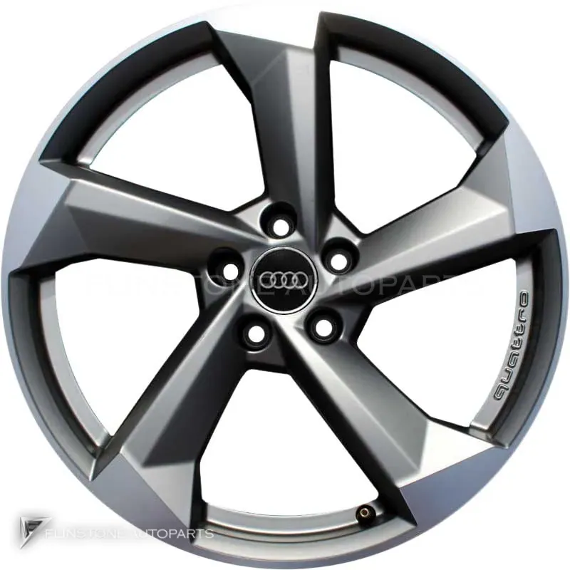 ล้อแท้นำเข้า Audi 5 Arm Turbine ขอบ 19 นิ้ว รุ่น Q3 8U สี Platinum with Diamond Cut
