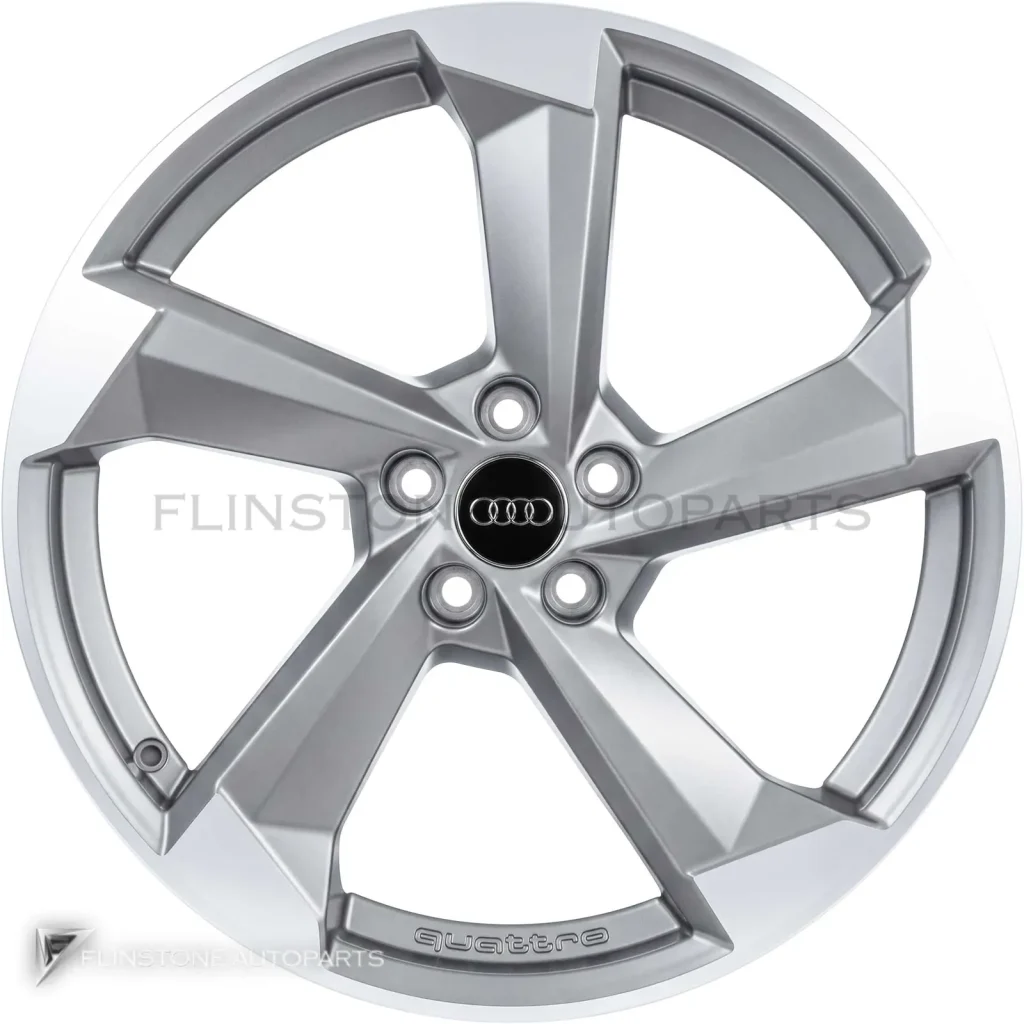 ล้อแท้ Audi 5 Arm Turbine ขอบ 20 นิ้ว รุ่น Q5 80A สี Platinum with Diamond Cut