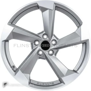 正品轮毂 Audi 5 Arm Turbine 边框 20 英寸车型 Q5 80A 颜色 Platinum with Diamond Cut