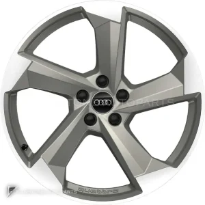正品轮毂 Audi 5 Arm Turbine 边框 20 英寸车型 A8 4H 颜色 Platinum with Diamond Cut
