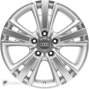 正品轮毂 Audi 5 Arm V Spoke 边框 19 英寸车型 Q7 4L 颜色 Diamond Silver
