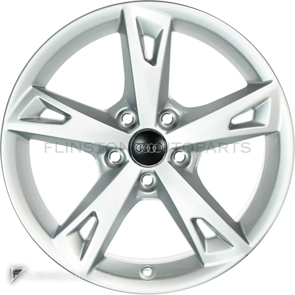 ล้อแท้ Audi 5 Arm ขอบ 17 นิ้ว รุ่น A4 8W สี Diamond Silver