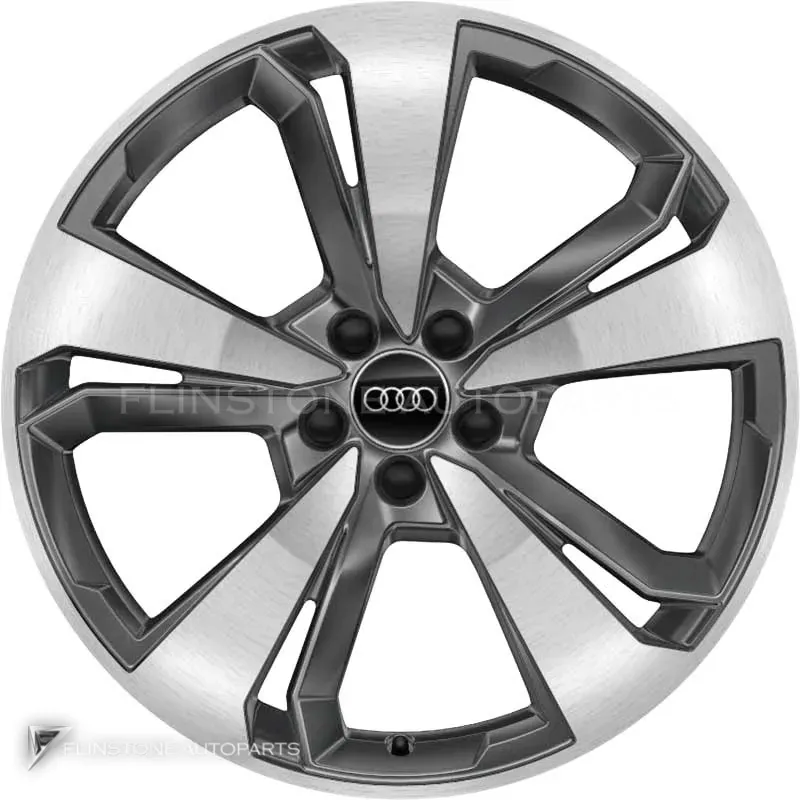 ล้อแท้ Audi 5 Arm ขอบ 18 นิ้ว รุ่น A1 82A สี Graphite Grey with Diamond Cut