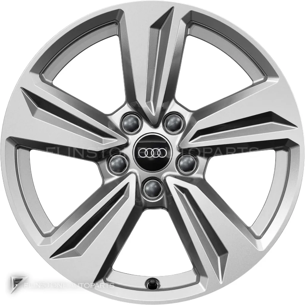 ล้อแท้ Audi 5 Arm Wing Spoke ขอบ 17 นิ้ว รุ่น A3 8Y สี Diamond Silver