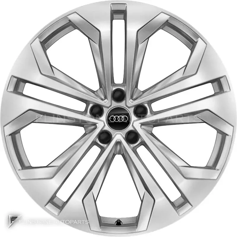 ล้อแท้ Audi 5 Double Arm V Design ขอบ 21 นิ้ว รุ่น A6 4K9 สี Galvano Silver