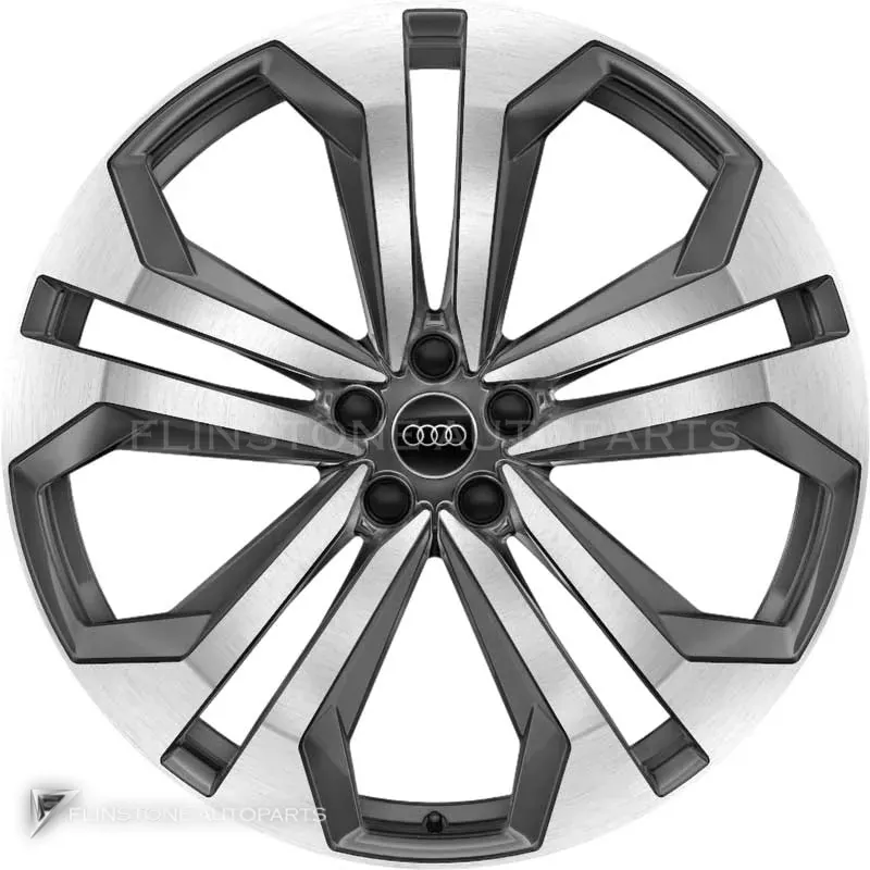 ล้อแท้ Audi 5 Double Arm ขอบ 22 นิ้ว รุ่น Q8 4M8 สี Graphite Grey with Diamond Cut