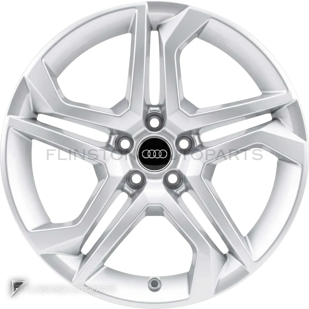 ล้อแท้นำเข้า Audi 5 Double Spoke Dynamic ขอบ 18 นิ้ว รุ่น Q5 80A สี Diamond Silver