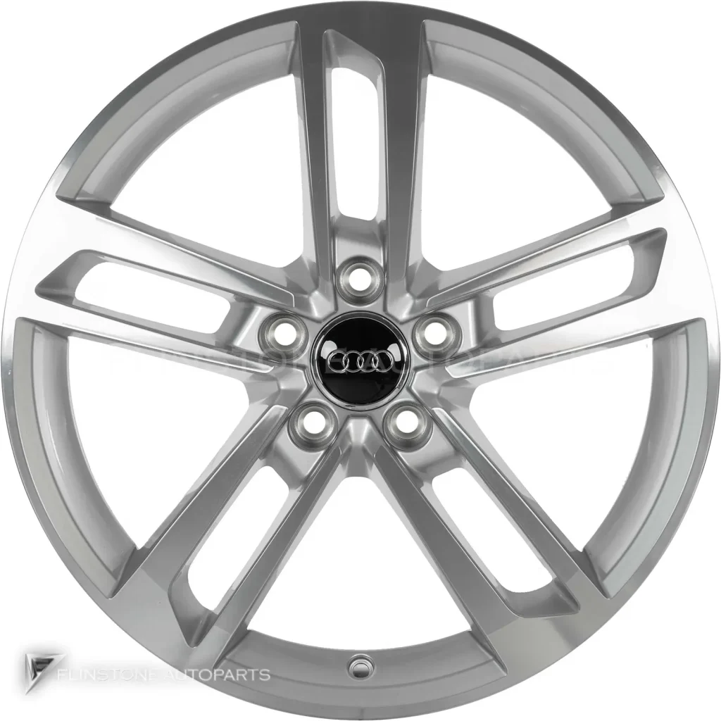 ล้อแท้ Audi 5 Double Spoke Dynamic ขอบ 18 นิ้ว รุ่น TT 8S สี Diamond Silver with Diamond Cut