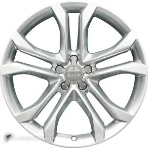 正品轮毂 Audi 5 Double Spoke 边框 19 英寸车型 A6 4G 颜色 Diamond Silver