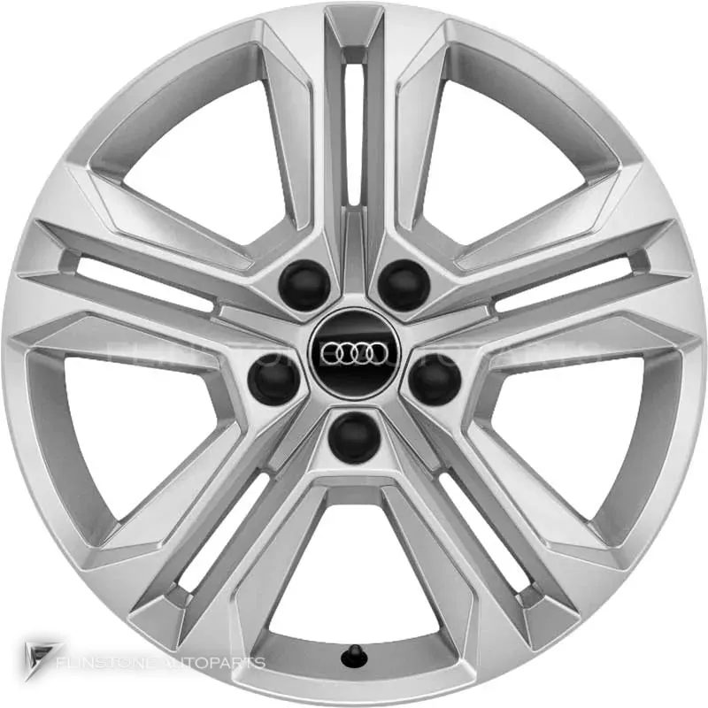 ล้อแท้นำเข้า Audi 5 Double Spoke ขอบ 17 นิ้ว รุ่น Q2 81A สี Diamond Silver