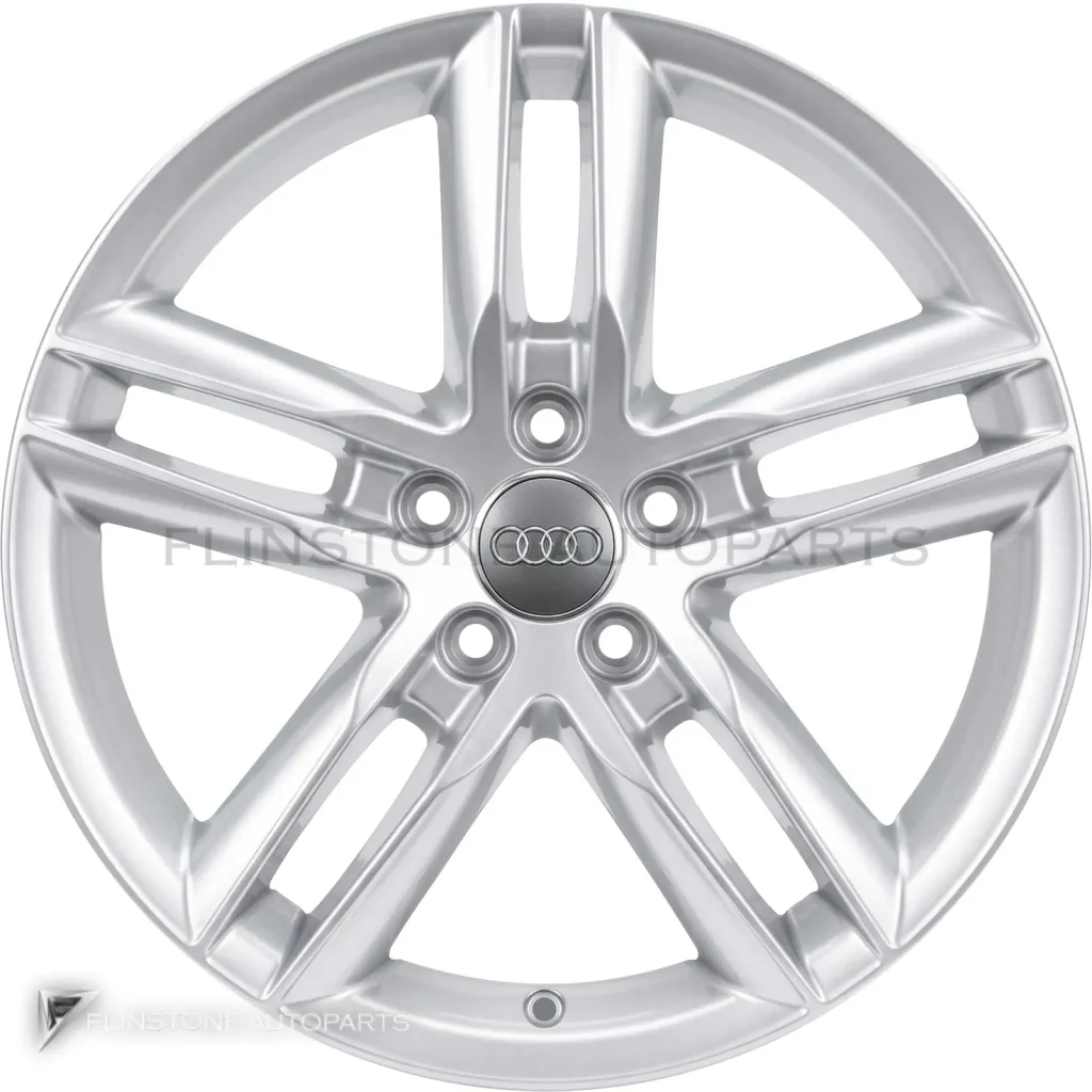 ล้อแท้นำเข้า Audi 5 Double Spoke ขอบ 18 นิ้ว รุ่น Q3 8U สี Silver