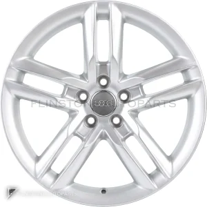 正品轮毂 Audi 5 Double Spoke 边框 18 英寸车型 A4 8K 颜色 Silver