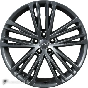 正品轮毂 Audi 5 Double Spoke 边框 20 英寸车型 A7 4K8 颜色 Graphite Grey