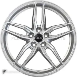 正品轮毂 Audi 5 Double Spoke 边框 19 英寸车型 R8 4S 颜色 Galvano Silver