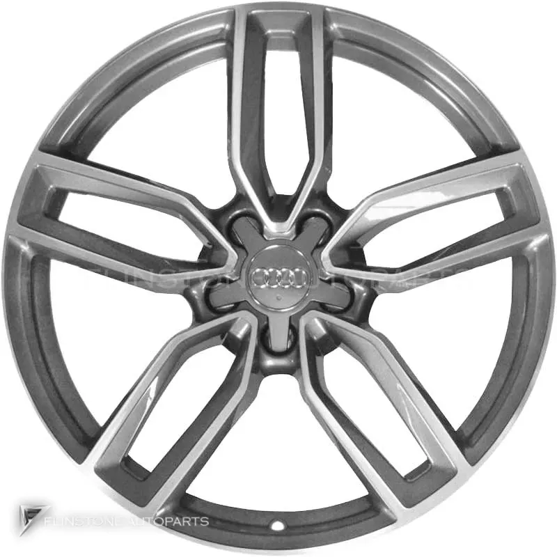 ล้อแท้นำเข้า Audi 5 Parallel Spoke Star ขอบ 19 นิ้ว รุ่น A3 8V สี Graphite Grey with Diamond Cut