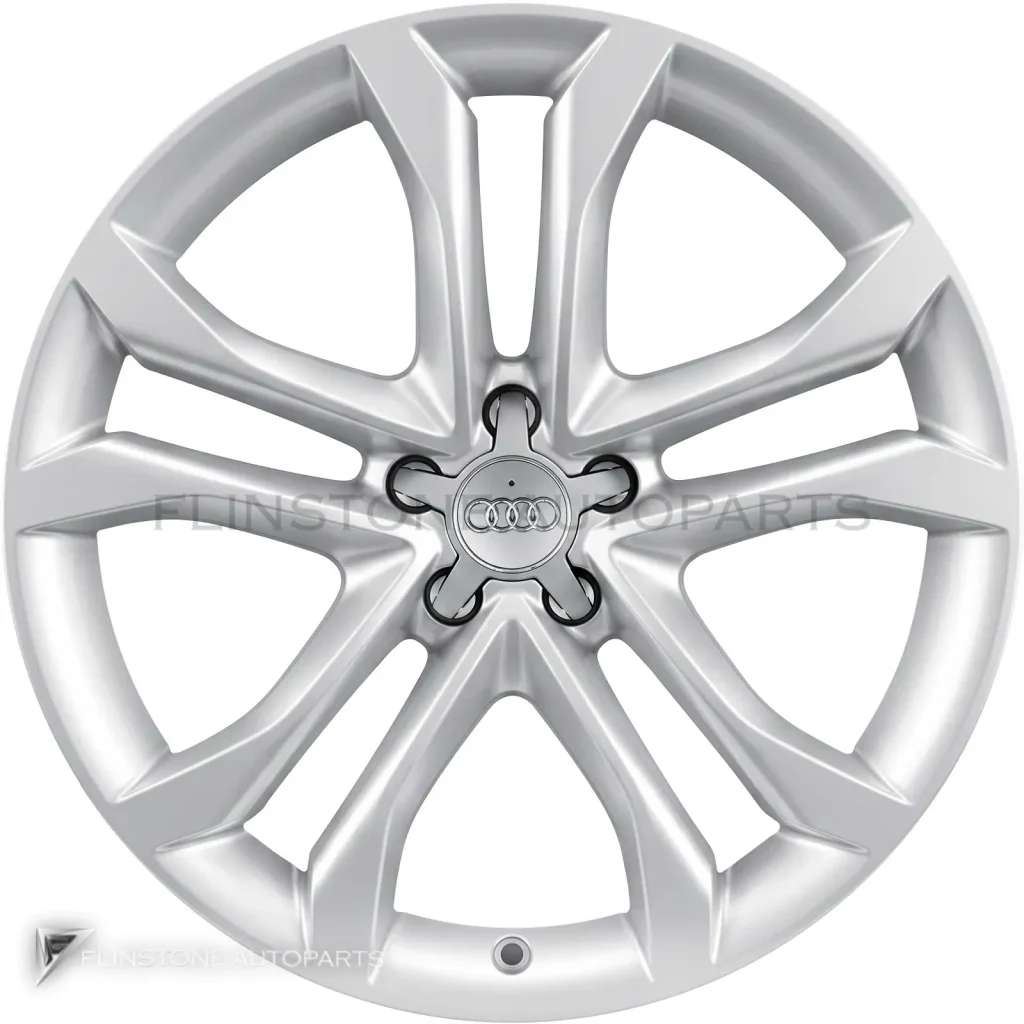 ล้อแท้นำเข้า Audi 5 Parallel Spoke ขอบ 20 นิ้ว รุ่น A8 4H สี Diamond Silver
