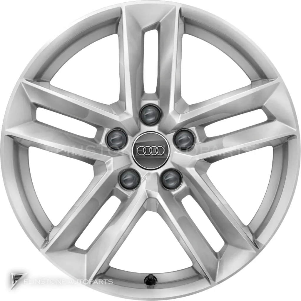 ล้อแท้ Audi 5 Parallel Spoke ขอบ 17 นิ้ว รุ่น A4 8W สี Diamond Silver