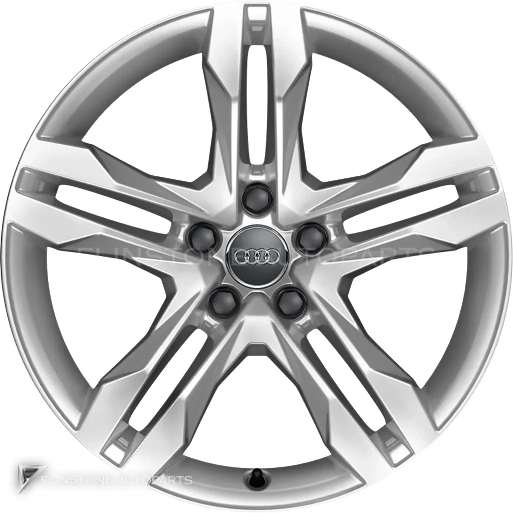 ล้อแท้ Audi 5 Parallel Spoke ขอบ 18 นิ้ว รุ่น A4 8W9 สี Diamond Silver