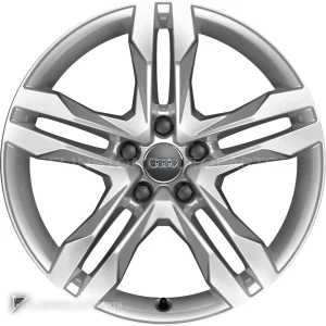 正品轮毂 Audi 5 Parallel Spoke 边框 18 英寸车型 A4 8W9 颜色 Diamond Silver