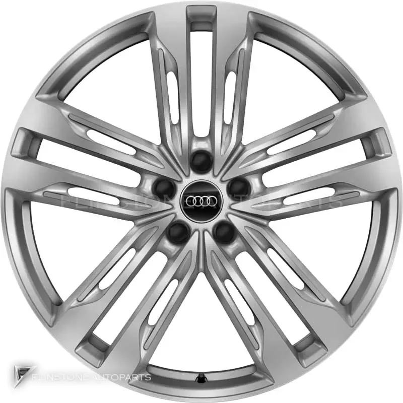 ล้อแท้นำเข้า Audi 5 Parallel Spoke ขอบ 21 นิ้ว รุ่น A6 4K สี Galvano Silver