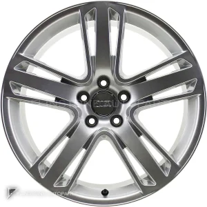 正品轮毂 Audi 5 Spoke Aero 边框 18 英寸车型 Q3 8U 颜色 Silver