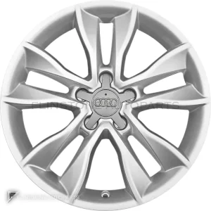 正品轮毂 Audi 5 Spoke Kinetic 边框 17 英寸车型 A3 8P 颜色 Diamond Silver