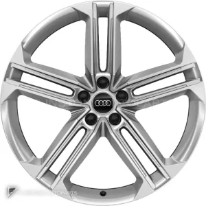 正品轮毂 Audi 5 Spoke Star 边框 21 英寸车型 TT 4N 颜色 Galvano Silver