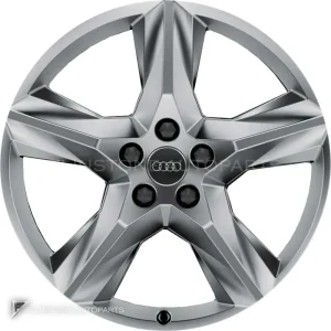 正品轮毂 Audi 5 Spoke Star 边框 19 英寸车型 Q7 4M 颜色 Diamond Silver