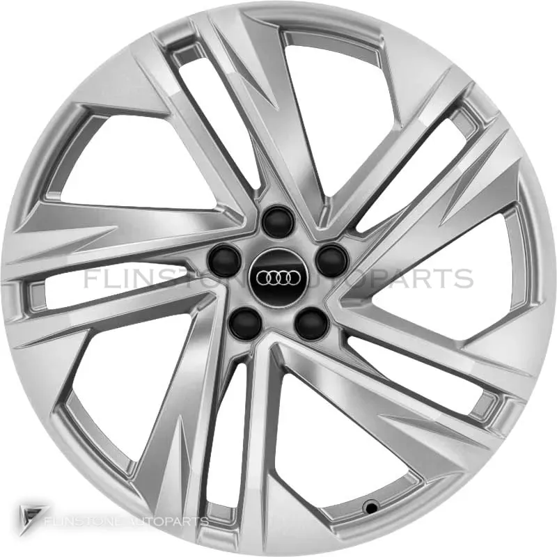 ล้อแท้นำเข้า Audi 5 Spoke Turbine ขอบ 20 นิ้ว รุ่น Q7 4M สี Galvano Silver