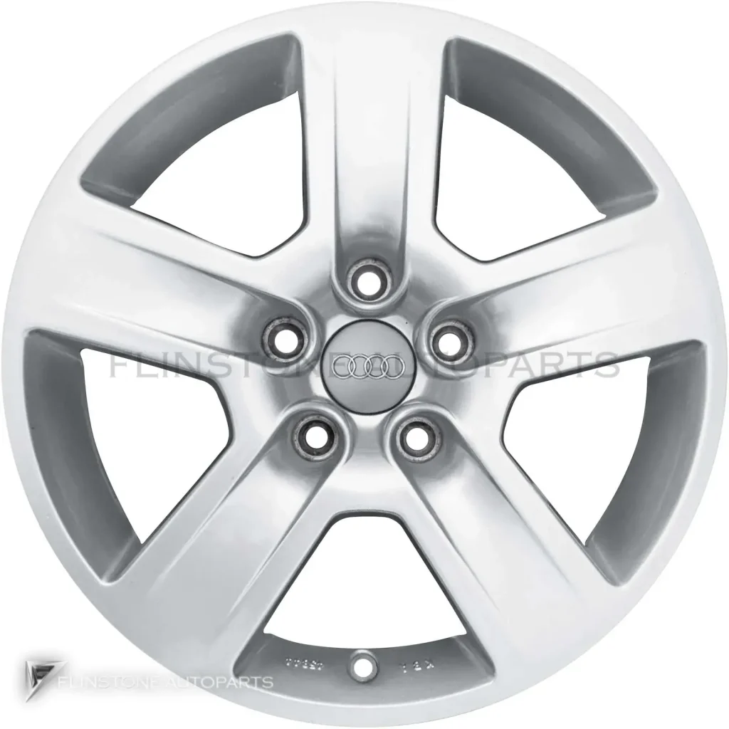 ล้อแท้นำเข้า Audi 5 Spoke ขอบ 16 นิ้ว รุ่น A4 8E สี Brilliant Silver