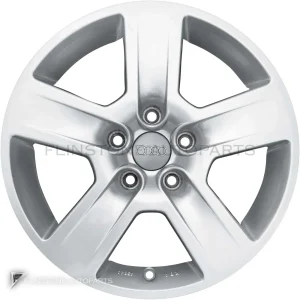 正品轮毂 Audi 5 Spoke 边框 16 英寸车型 A4 8E 颜色 Brilliant Silver