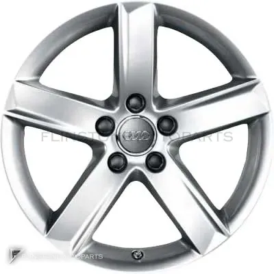 ล้อแท้นำเข้า Audi 5 Spoke ขอบ 17 นิ้ว รุ่น A6 4F สี Diamond Silver