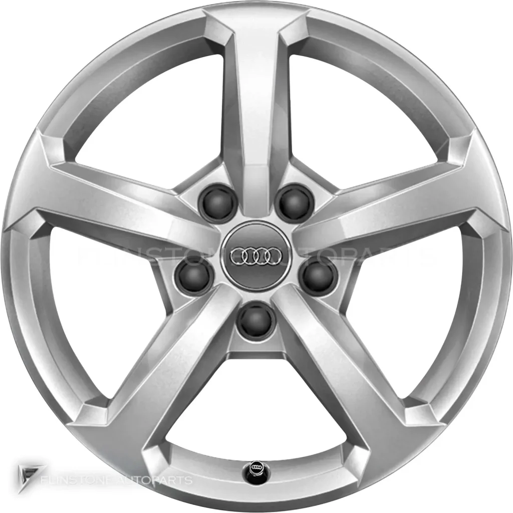ล้อแท้นำเข้า Audi 5 Spoke ขอบ 16 นิ้ว รุ่น Q2 81A สี Diamond Silver