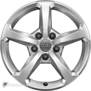 正品轮毂 Audi 5 Spoke 边框 16 英寸车型 Q2 81A 颜色 Diamond Silver