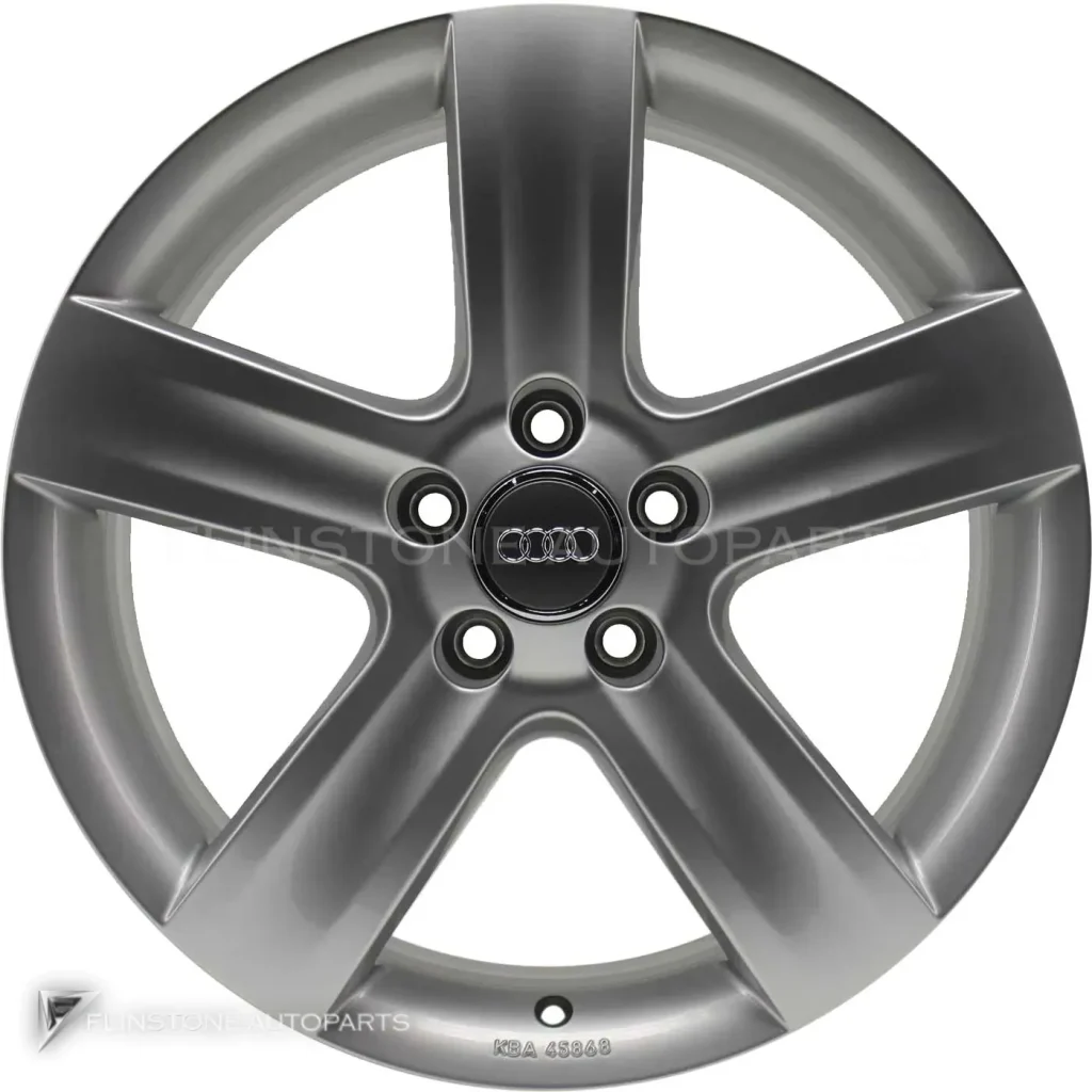 ล้อแท้นำเข้า Audi 5 Spoke ขอบ 18 นิ้ว รุ่น A3 8P สี Brilliant Silver
