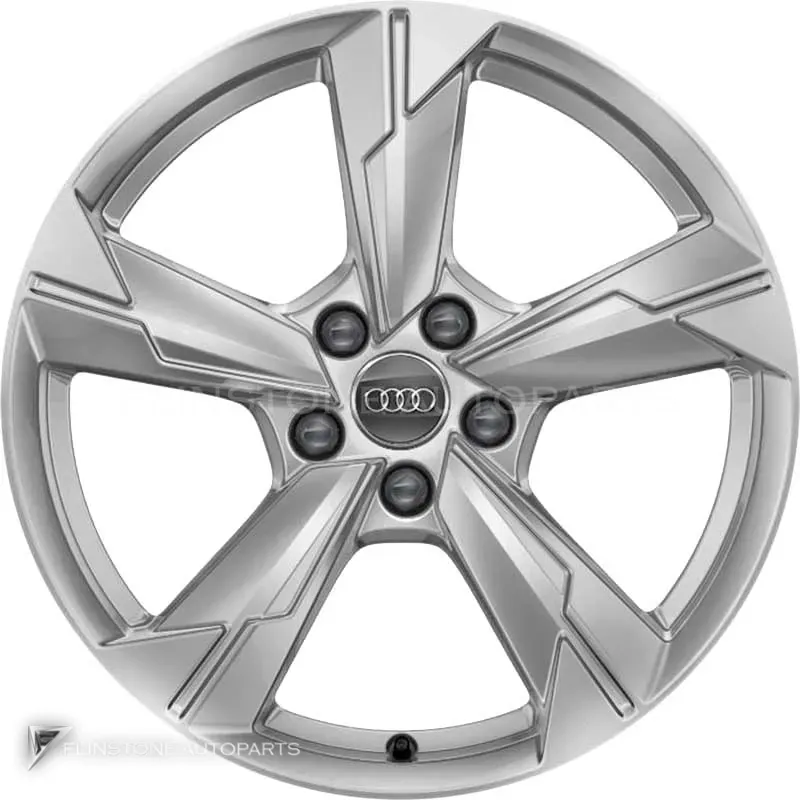 ล้อแท้นำเข้า Audi 5 Spoke ขอบ 18 นิ้ว รุ่น A6 4K สี Diamond Silver