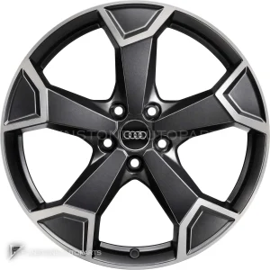 正品轮毂 Audi 5 Spoke 边框 19 英寸车型 Q3 83A 颜色 Matt Black