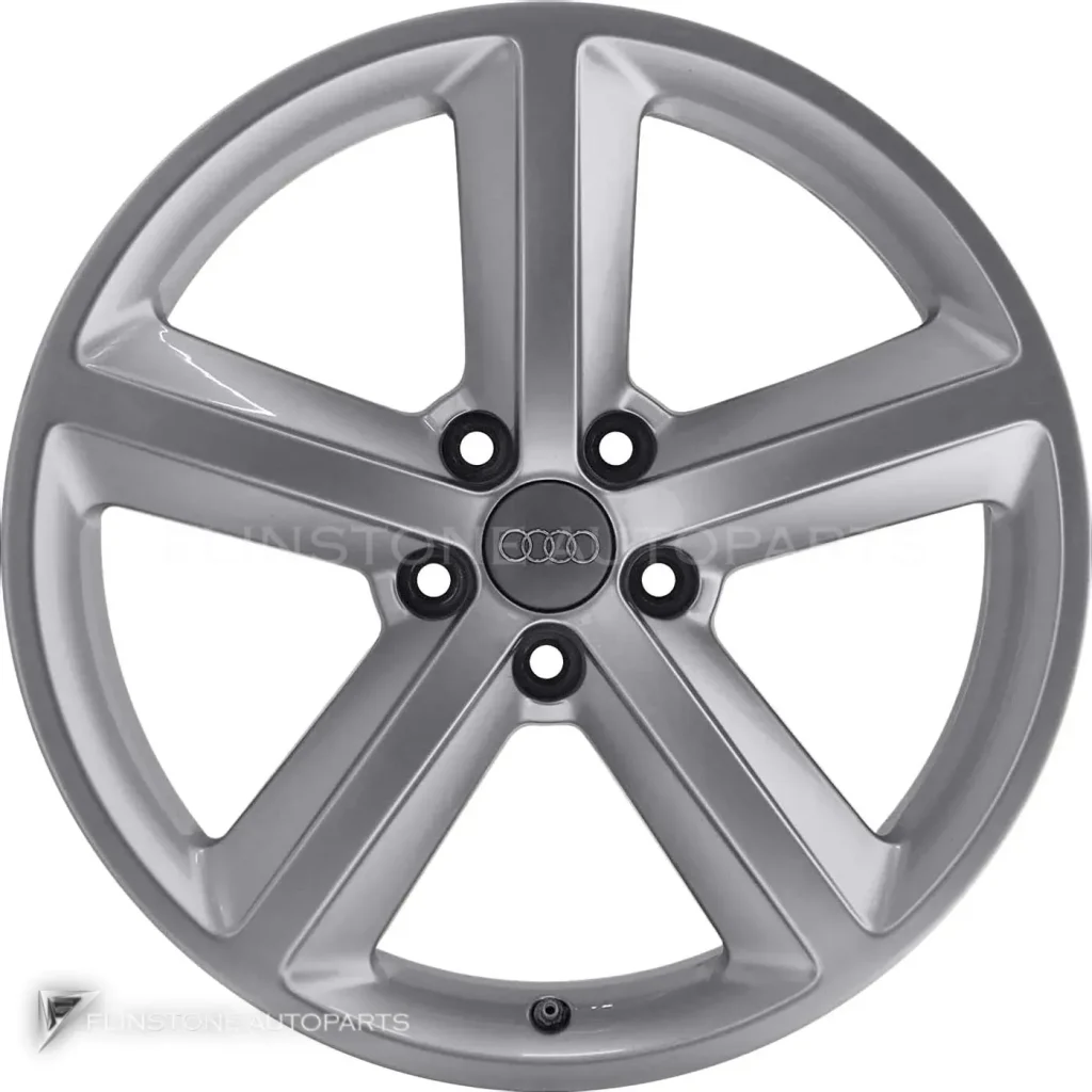 ล้อแท้นำเข้า Audi 5 Spoke ขอบ 18 นิ้ว รุ่น A4 8E สี Silver
