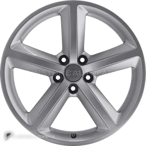 正品轮毂 Audi 5 Spoke 边框 18 英寸车型 A4 8E 颜色 Silver