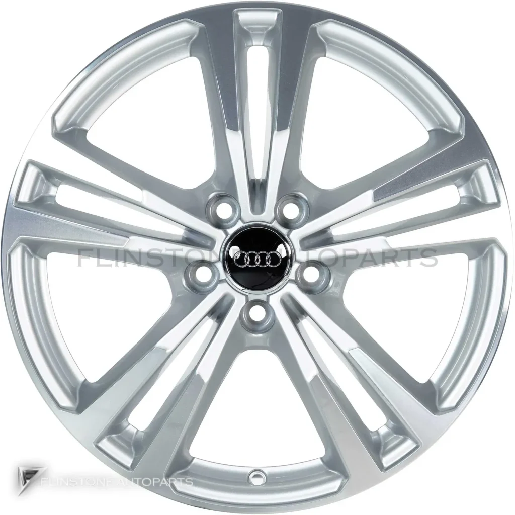 ล้อแท้นำเข้า Audi 5 Spoke ขอบ 17 นิ้ว รุ่น A3 8V สี Diamond Silver with Diamond Cut