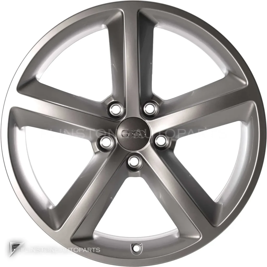 ล้อแท้นำเข้า Audi 5 Spoke ขอบ 18 นิ้ว รุ่น A5 8T สี Silver