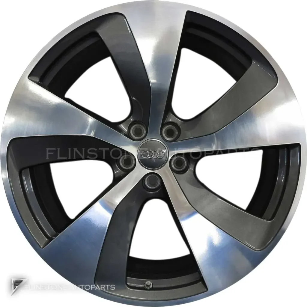 ล้อแท้นำเข้า Audi 5 Spoke ขอบ 21 นิ้ว รุ่น Q7 4M สี Graphite Grey with Diamond Cut