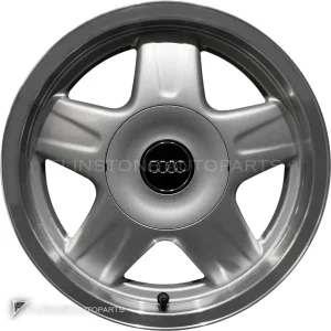 正品轮毂 Audi 5 Spoke 边框 15 英寸车型 A6 4A 颜色 Pearl Grey