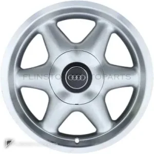 正品轮毂 Audi 5 Spoke 边框 16 英寸车型 80 8A 颜色 Bright Turned